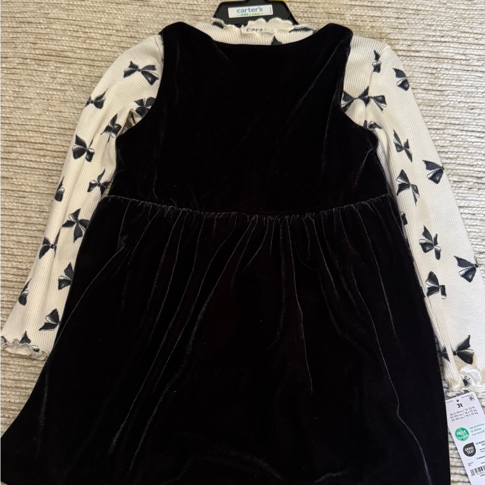 Carter's Black and White Kids Dress NEW